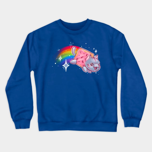 Nyah Cat Kawaii Crewneck Sweatshirt by InkyMcStapleface